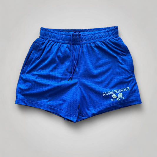 Mesh Zippered Court Short