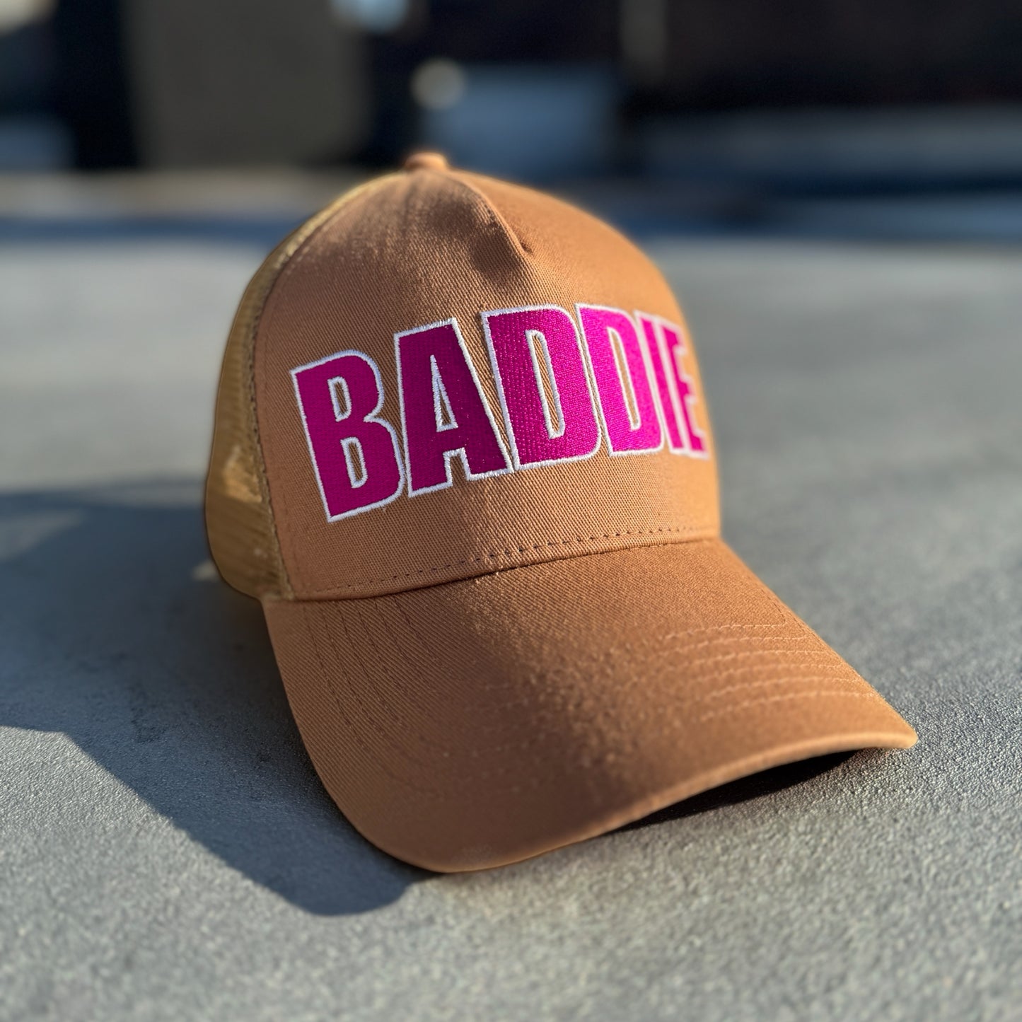 Beige Baddie Icon Trucker