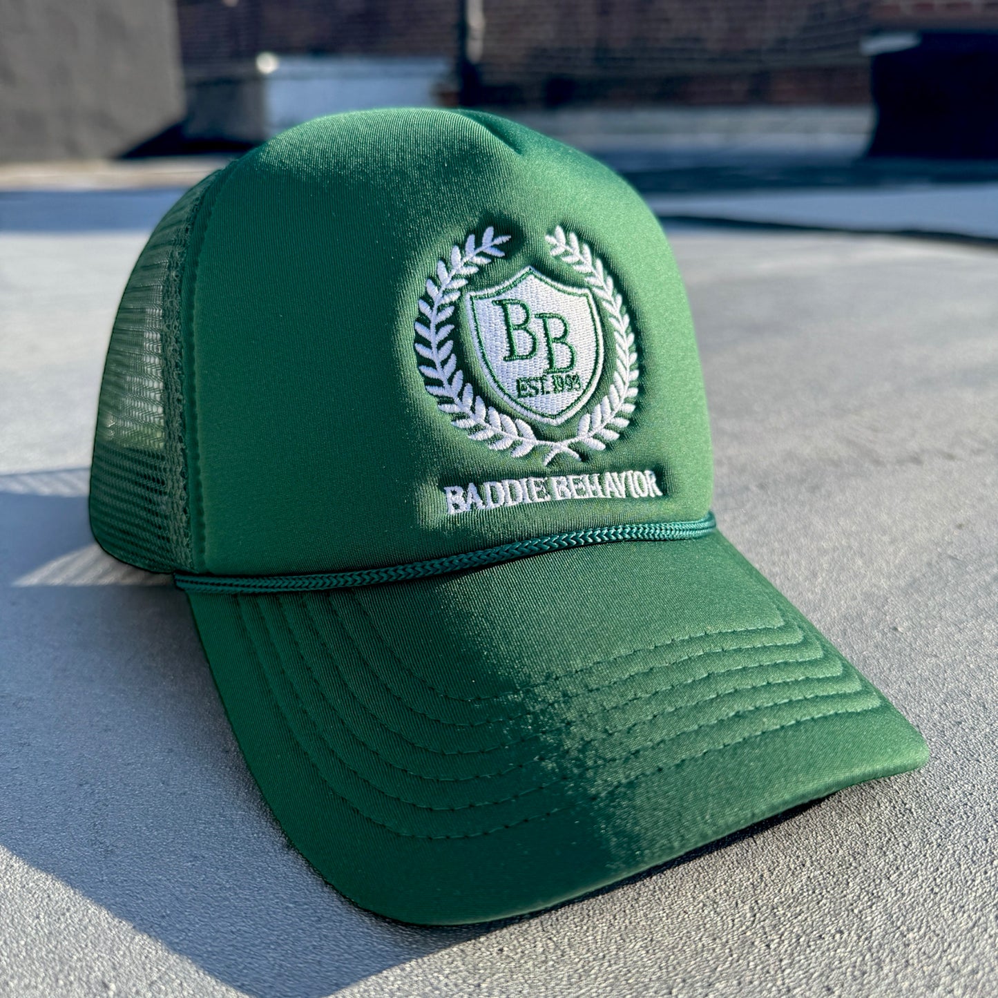 BB Crest Heritage Trucker Pine