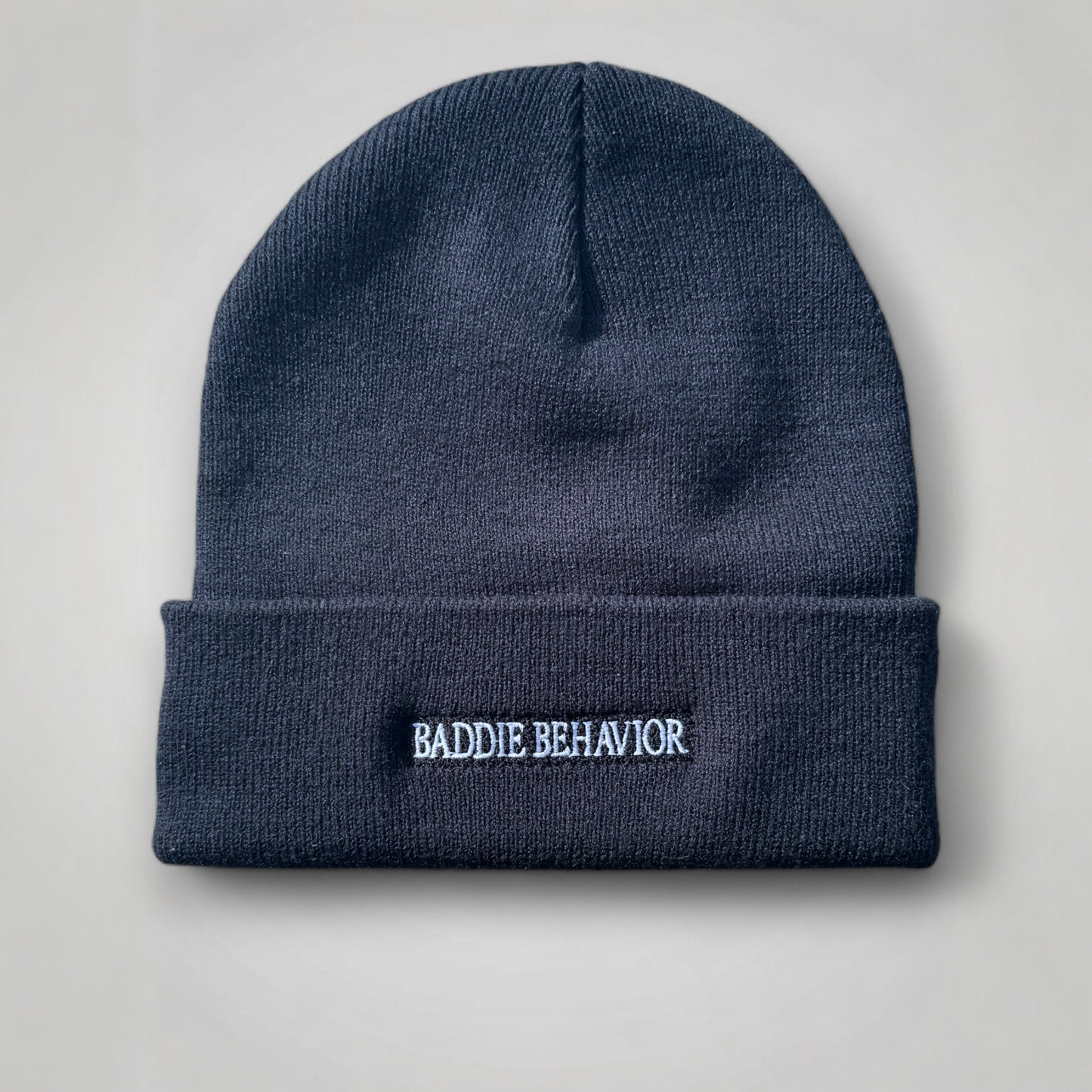 Baddie Behavior 360 Beanie Navy